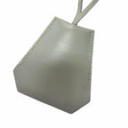 Hermes Vintage Leather Martin Margiela Era Clochette Charm Necklace Gray — view 3