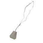 Hermes Vintage Leather Martin Margiela Era Clochette Charm Necklace Gray — view 4