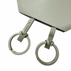 Hermes Vintage Leather Martin Margiela Era Clochette Charm Necklace Gray — view 5