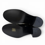Chanel 24k CC Logo Side Zip Leather Long Boots Black — view 7