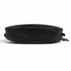 Prada Dumilune Triangle Logo Leather Shoulder Bag Black — view 5