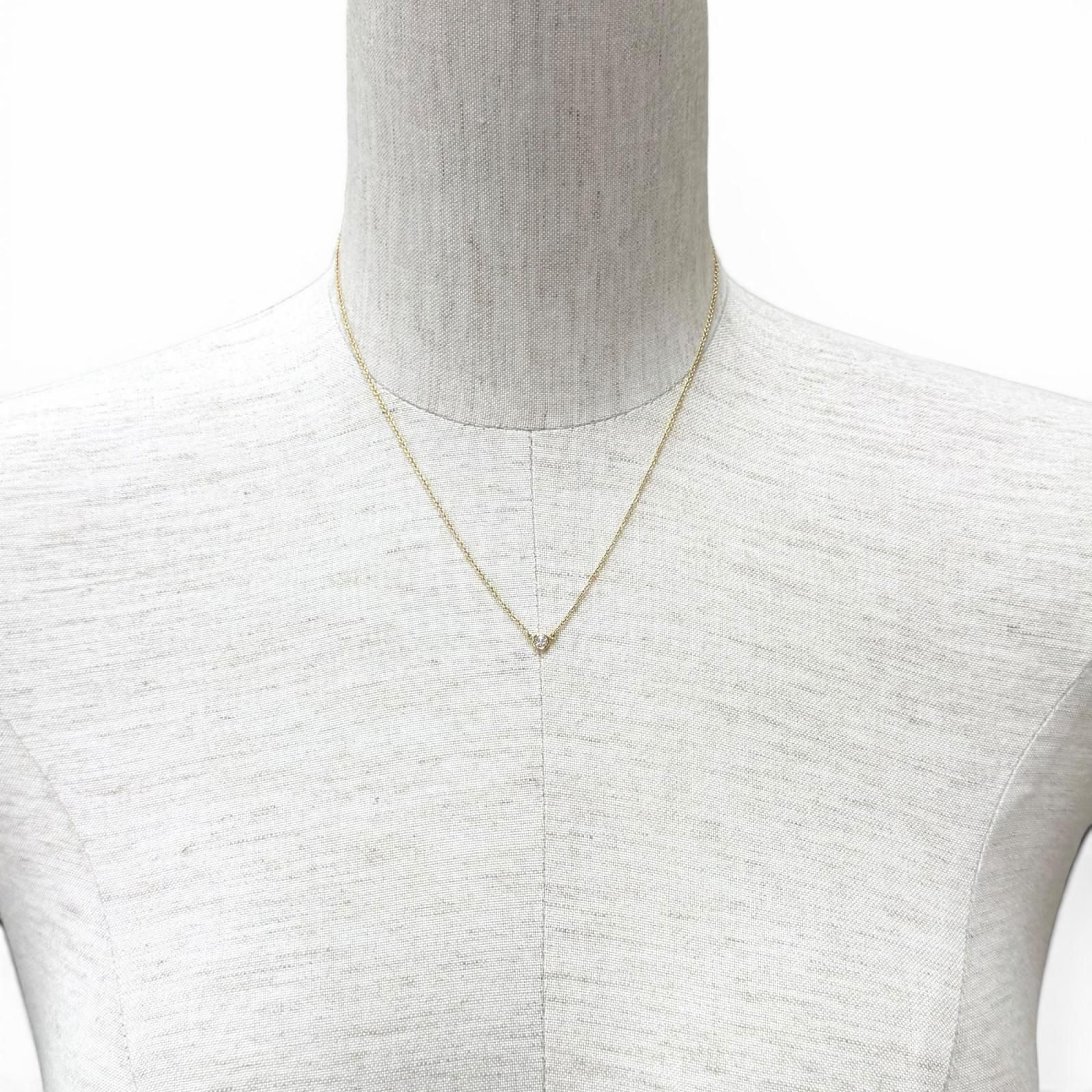 Tiffany & Co Elsa Peretti by the Yard Diamond Necklace 750 Diameter 3.9 Yellow — view 3