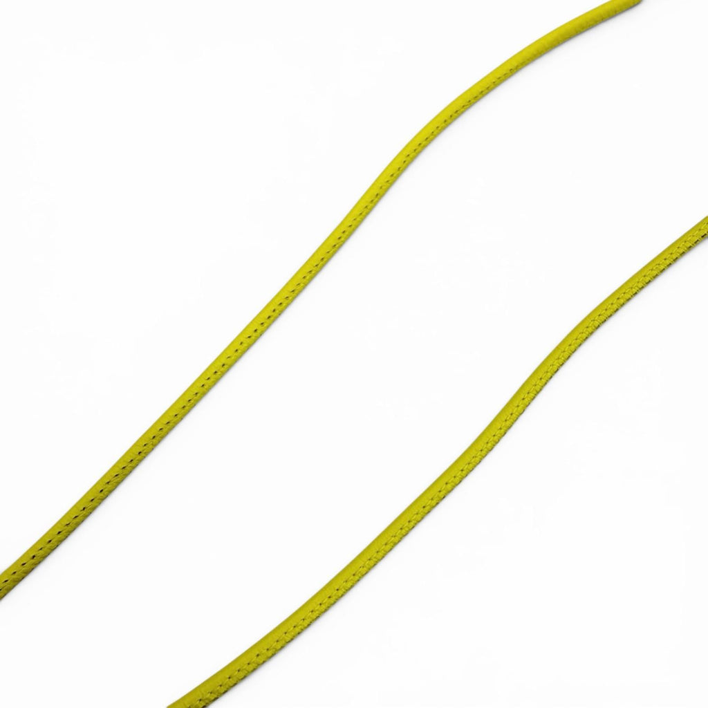 Hermes Loup Grand Necklace Leather Pendant Yellow — view 6