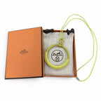 Hermes Loup Grand Necklace Leather Pendant Yellow — view 2