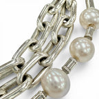 Tiffany & Co Pearl Lock Necklace Bracelet 2-Way Silver — view 3