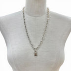 Tiffany & Co Pearl Lock Necklace Bracelet 2-Way Silver — view 8