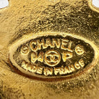 Chanel Vintage CC Logo Large Antique Brooch Gold — view 5