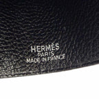 Hermes Vintage Leather Silver Martin Margiela Era Clochette Necklace Black — view 6