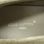 Louis Vuitton Pacific Line Suede Leather LV Logo Slip on Sneakers Gray 7.5 — view 8