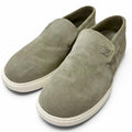 Louis Vuitton Pacific Line Suede Leather LV Logo Slip on Sneakers Gray 7.5