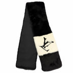 Louis Vuitton Echarpe Gogram Mink LV Logo Back Monogram Tippet Shawl Black