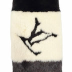 Louis Vuitton Echarpe Gogram Mink LV Logo Back Monogram Tippet Shawl Black — view 5