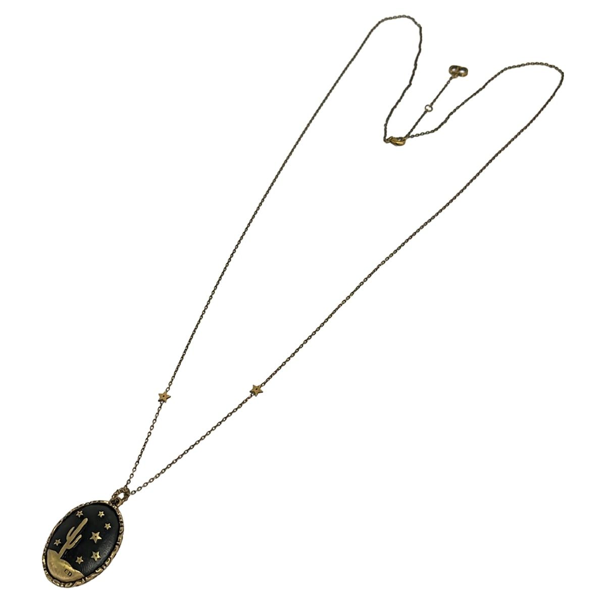 Dior Necklace Gold Black Star — view 2