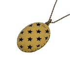 Dior Necklace Gold Black Star — view 3