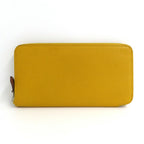 Hermes Azap Long Silk in Joan Ambre Epsom Yellow Zip Around Wallet — view 2