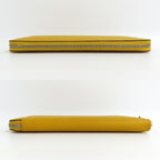 Hermes Azap Long Silk in Joan Ambre Epsom Yellow Zip Around Wallet — view 3