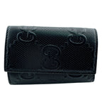 Gucci GG Embossed Key Case with 6 Key Rings Key Holder