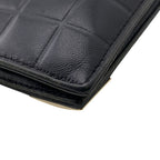 Chanel Billfold Card Case Vintage Wallet Choco Bar Bifold — view 6