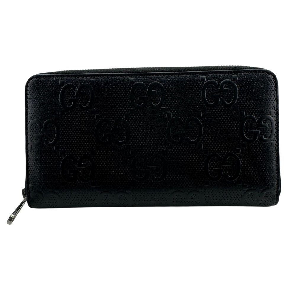 Gucci Zip Around Organizer GG Embossed Wallet