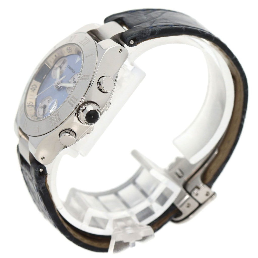 Cartier Chrono Scarf SM Watch SS Leather — view 2