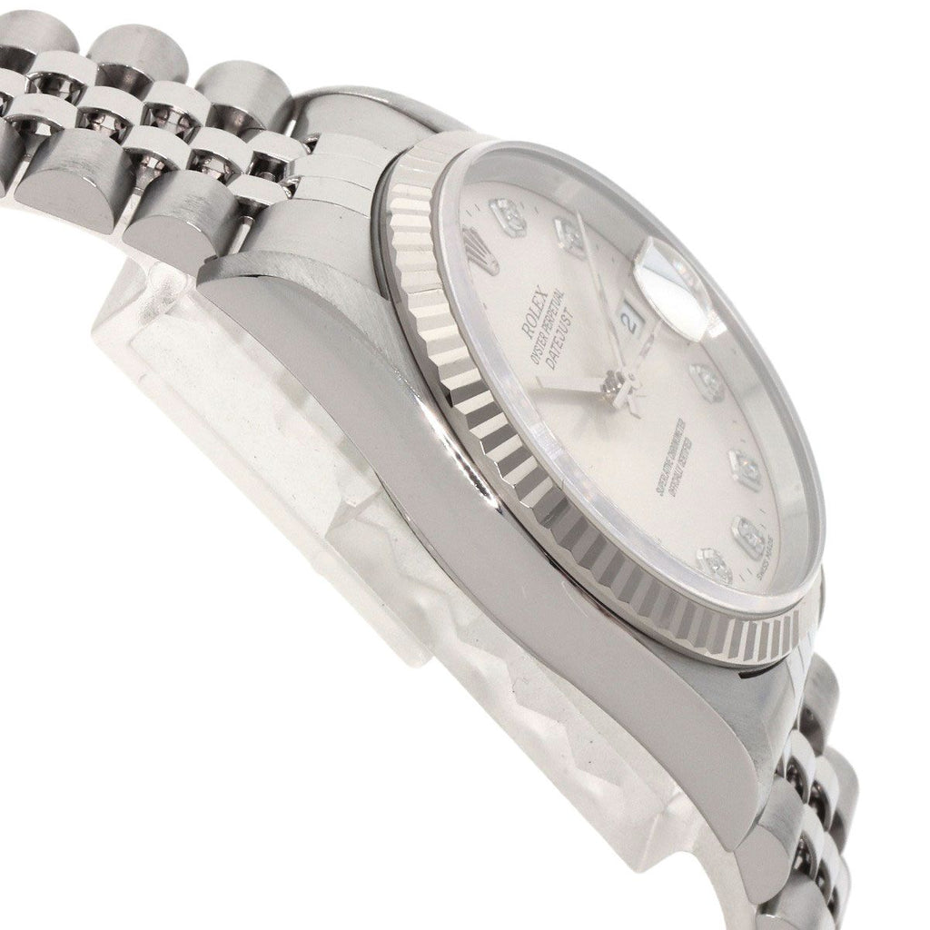 Rolex Datejust Diamond Watch SS — view 6