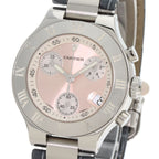 Cartier Chrono Scarf SM Watch SS Leather — view 3