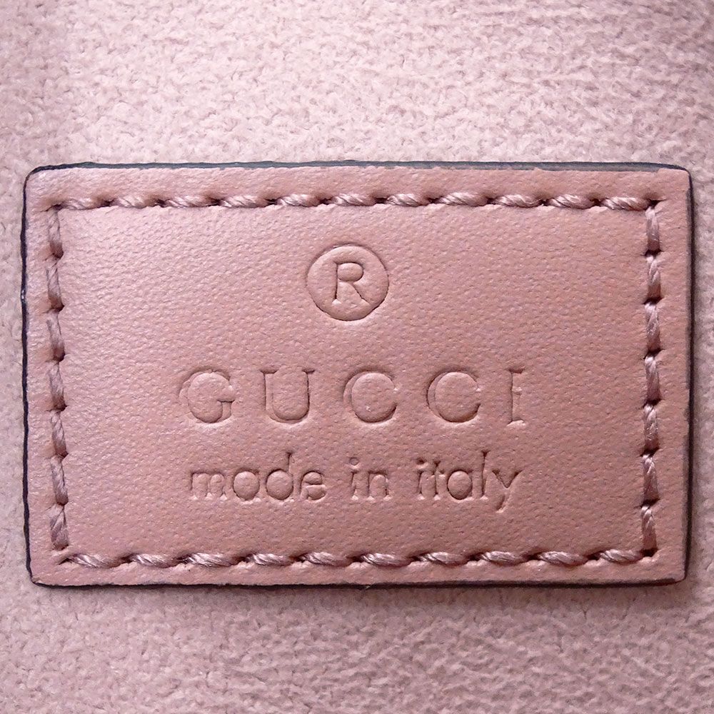 Gucci 2-Way Shoulder Bag Marais the Super Pink Handheld Crossbody Small Logo — view 7