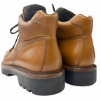 Louis Vuitton Oberkampf Line Leather Lace Up Work Boots Ankle Brown 8 — view 6