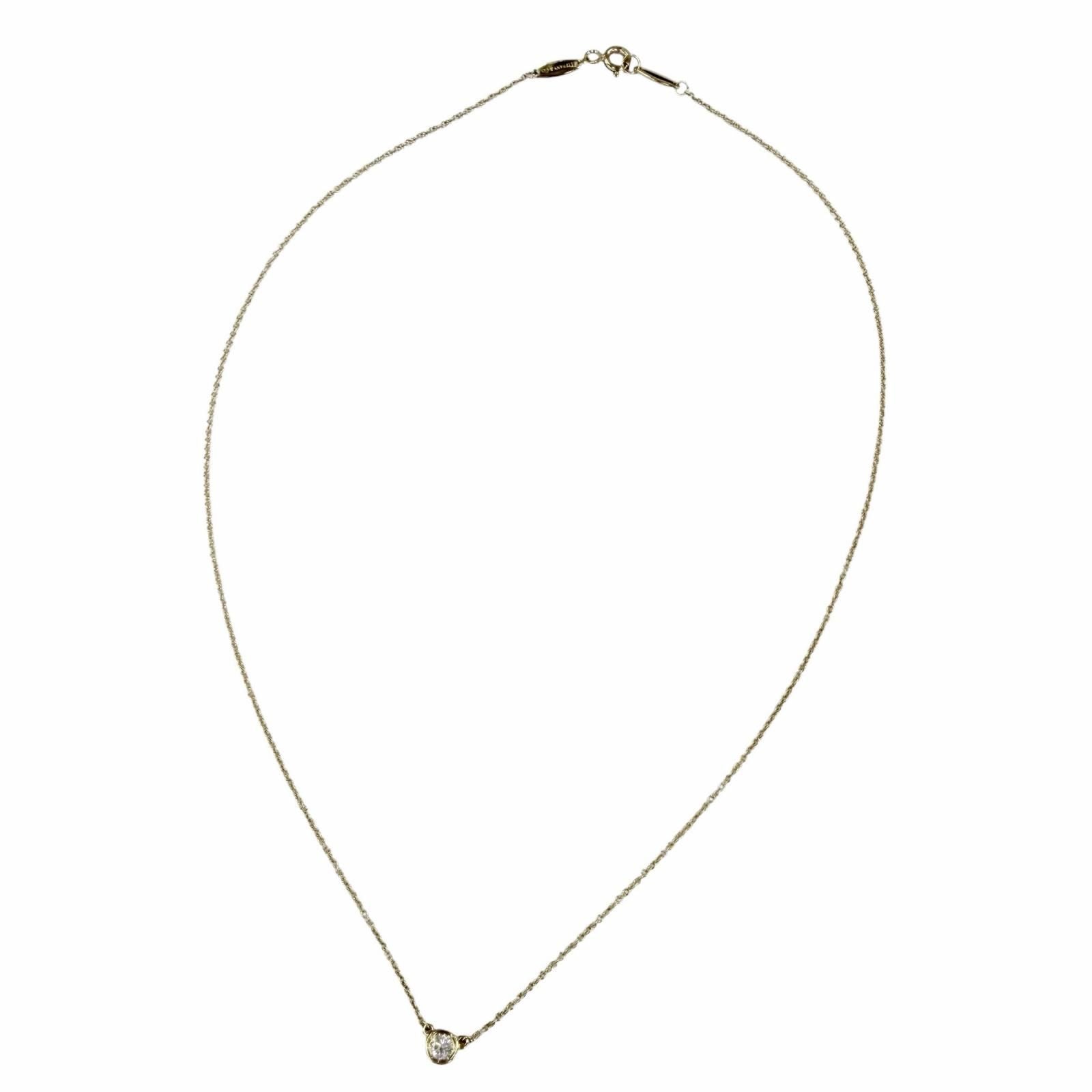 Tiffany & Co Elsa Peretti Diamond by the Yard Single Pendant Yellow — view 2