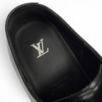 Louis Vuitton Damier Gradient Mini Star Line Lace Up Leather Shoes Black 8 — view 7