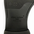 Louis Vuitton Damier Gradient Mini Star Line Lace Up Leather Shoes Black 8 — view 8