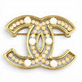 Chanel Vintage CC Logo Brooch
