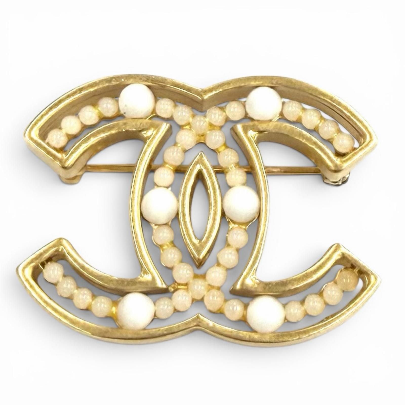 Chanel Vintage CC Logo Brooch