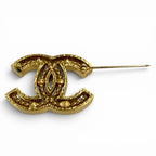 Chanel Vintage CC Logo Brooch — view 4