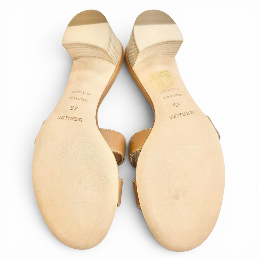 Hermes Oasis Gold Sandal — view 9