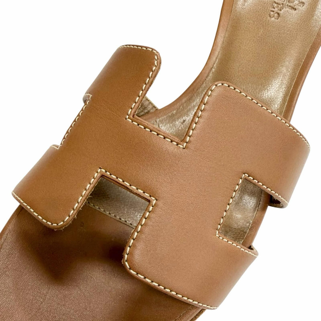 Hermes Oasis Gold Sandal — view 8