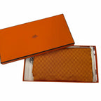 Hermes Vintage Silk 100% Pattern Scarf Orange — view 2