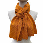 Hermes Vintage Silk 100% Pattern Scarf Orange — view 4