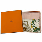 Hermes Carre 90 Coeur Des Bois in the Forest Silk 100% Scarf Pink Multicolor — view 2