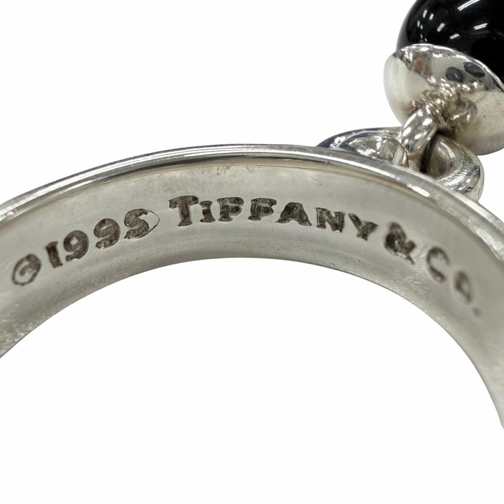 Tiffany & Co 925 Onyx Ring Silver Black — view 6