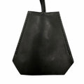 Hermes Leather Silver Martin Margiela Era Clochette Necklace Black