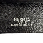 Hermes Leather Silver Martin Margiela Era Clochette Necklace Black — view 7