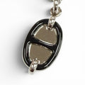 Hermes Pendant Mini Maillon PM Necklace Silver Black