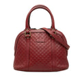 Gucci Micro Guccissima 2-Way Shoulder Bag Red Leather