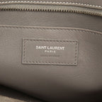 Saint Laurent YSL Logo Baby Cabas 2-Way Shoulder Bag Gray Leather — view 5