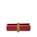 Saint Laurent Kate Tassel YSL Logo Chain Shoulder Bag Red Leather — view 3