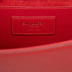 Saint Laurent Kate Tassel YSL Logo Chain Shoulder Bag Red Leather — view 5