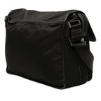 Prada Shoulder Bag Black Nylon Saffiano Leather — view 2