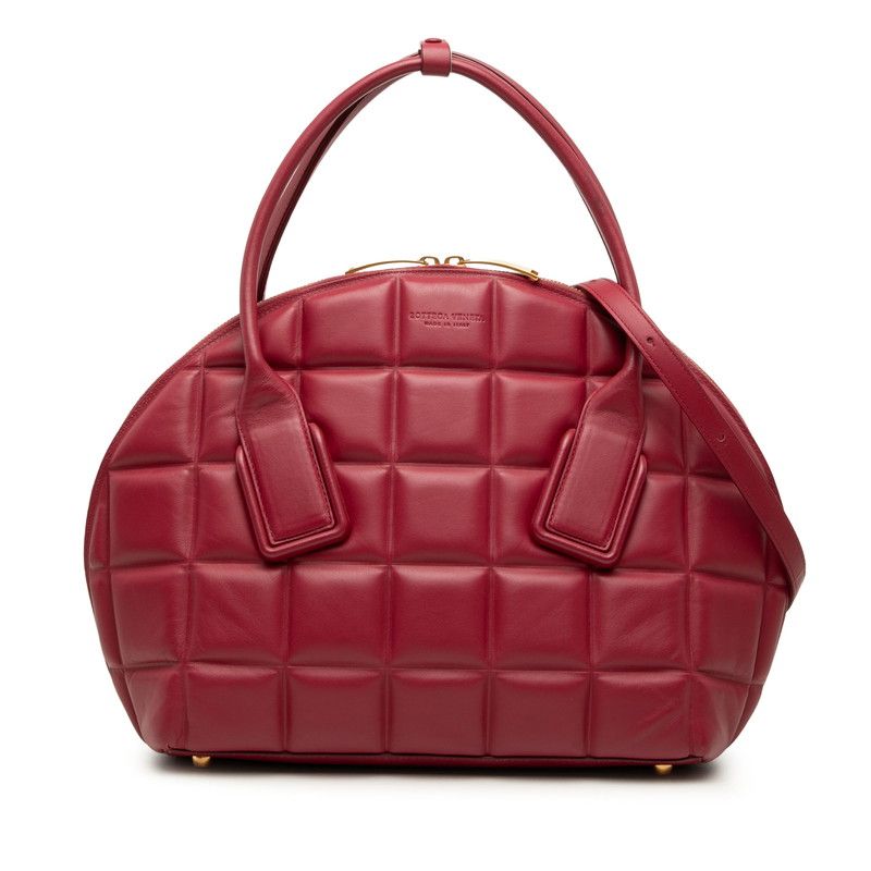 Bottega Veneta the Swoop 2-Way Shoulder Bag Red Leather