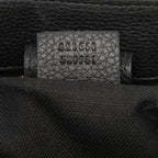 Gucci Bambu 2-Way Shoulder Bag Black Leather — view 6
